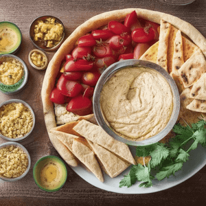 Mediterranean hummus platter