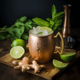 Ginger beer "Moscow mule" cocktail