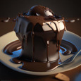 Fudgy chocolate pudding