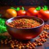 Bowl of lentils