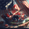 Stars and Stripes Fruit Salad