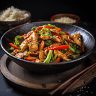 A delicious and healthy chicken stir-fry