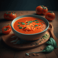 Creamy tomato basil soup