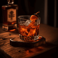 Old fashioned cocktail