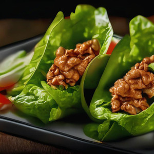 Asian chicken lettuce wraps