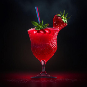 Strawberry daiquiri cocktail