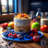 Image: Overnight oats with fruits and nuts
