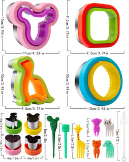 Sandwich Cutter for Kids 22 Pcs (LARGE)