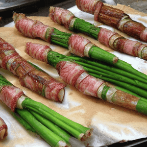 Bacon wrapped asparagus