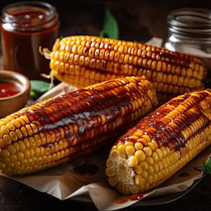 BBQ grilled corn on the cob