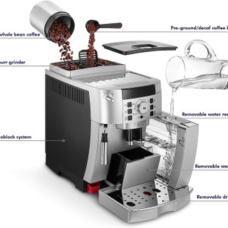 De'Longhi ECAM22110SB Coffee Maker 13.8" Silver