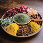 The colorful spices and herbs add a burst of flavor to any dish.