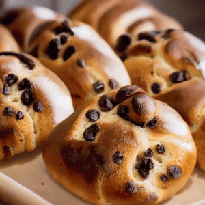 Chocolate chip brioche buns