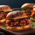 BBQ chicken sliders