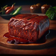 BBQ glazed meatloaf