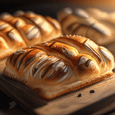 Sweet danish pastries