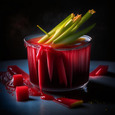 Rhubarb compote