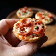 Mini pizza on bread