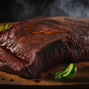 Smoked BBQ beef brisket