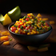 Chunky pineapple salsa