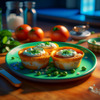 Image: Spinach and feta egg muffins
