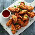 Honey mustard chicken wings