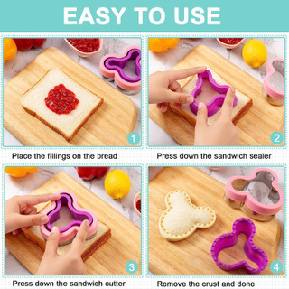 Sandwich Cutter for Kids 22 Pcs (LARGE)