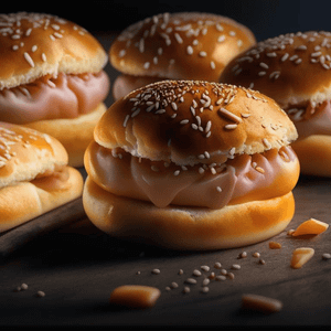 Savory ham and cheese buns